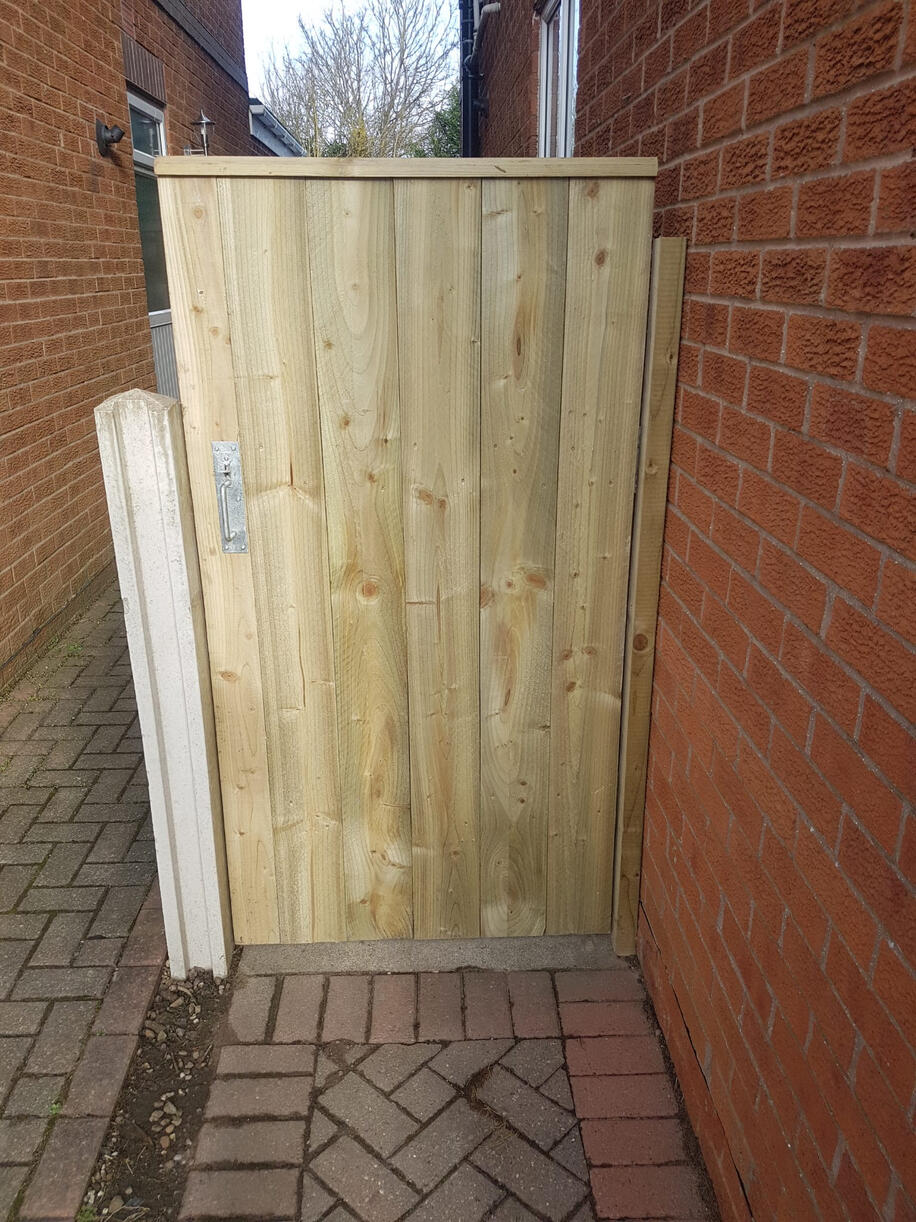 Construction and installation of new gate.